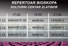 Биоскопски репертоар од 2. до 5. децембра на Златибору