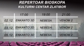 Биоскопски репертоар од 2. до 5. децембра на Златибору